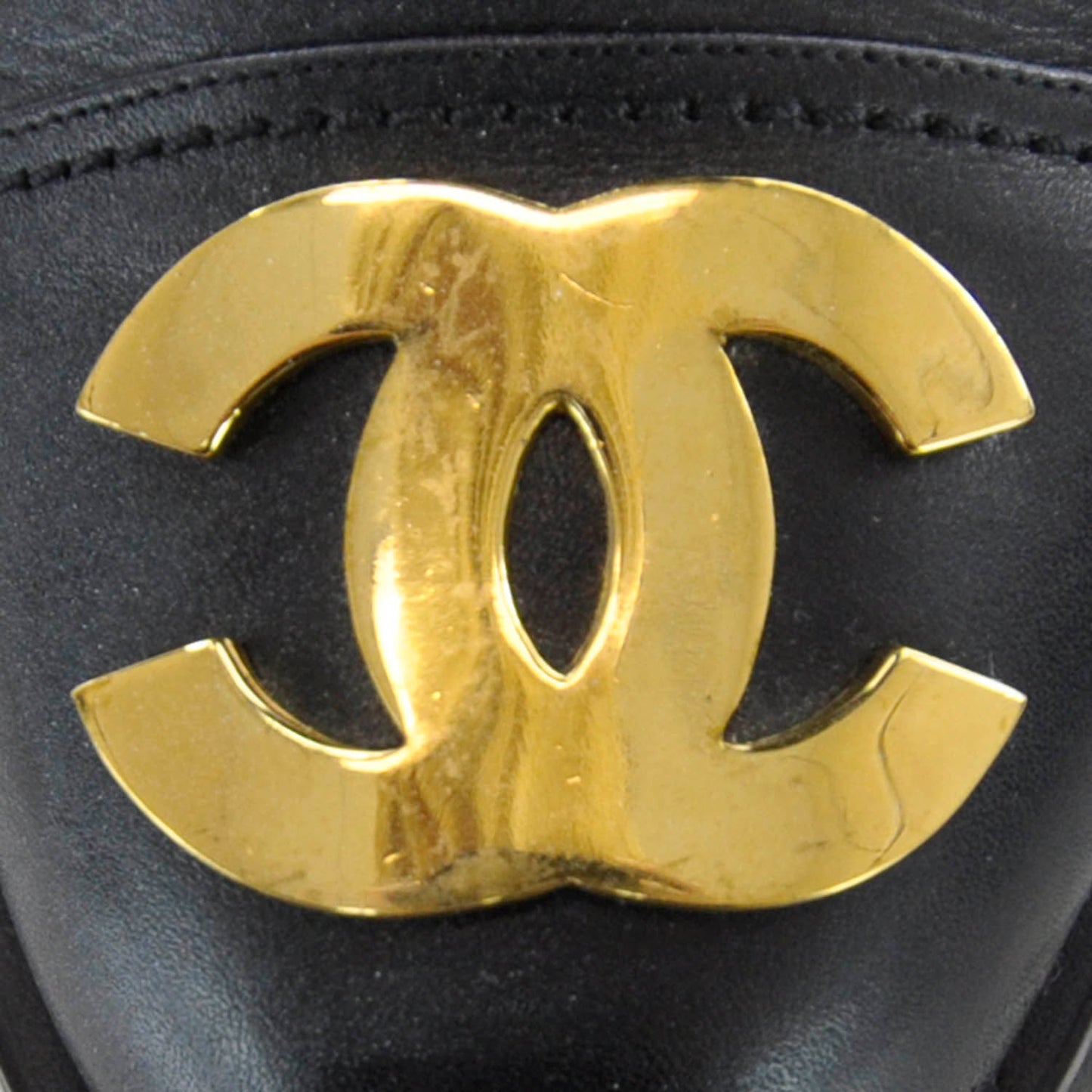 Leather CC Combat Boots 39 Black
