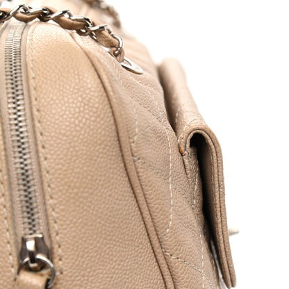 Chanel Caviar Quilted Large Paradoxal Camera Case Beige 13 of 13