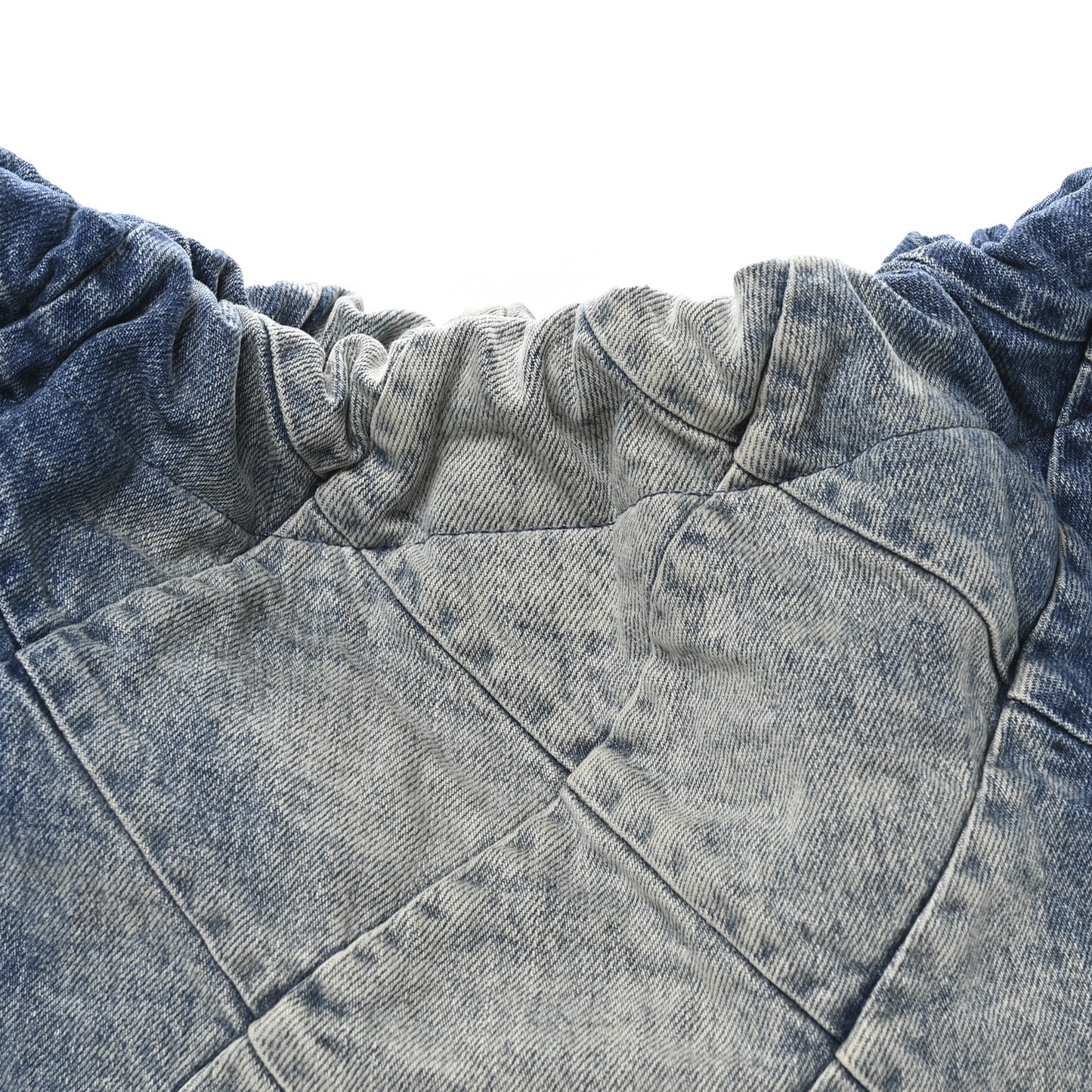 Denim Quilted Chanel 22 Blue