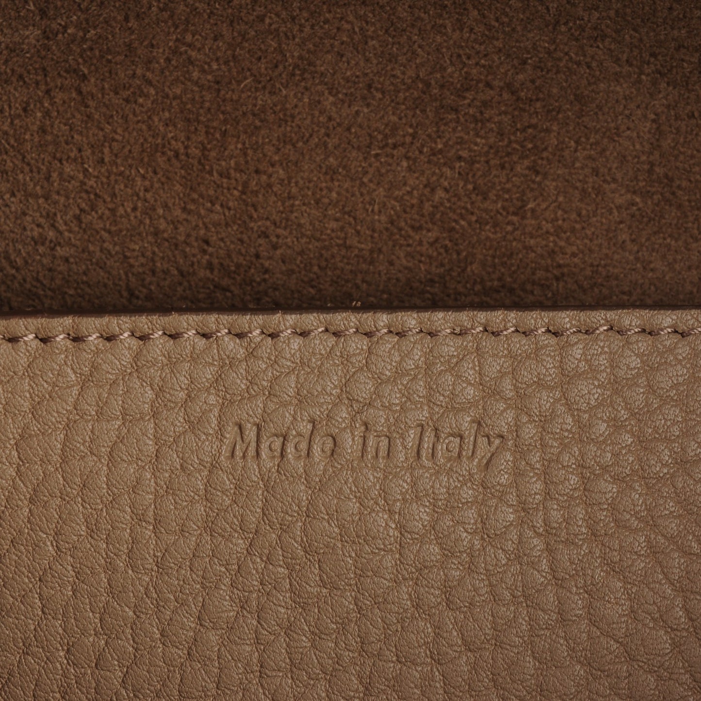 Crisped Calfskin Suede Medium Zipped Hobo Dune