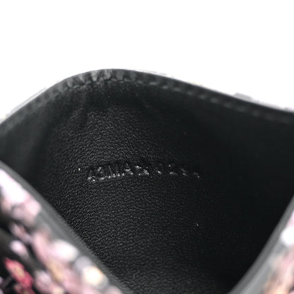 Christian Dior Calfskin Millefiori Printed Miss Dior Glycine Card Holder  Black 7 of 8