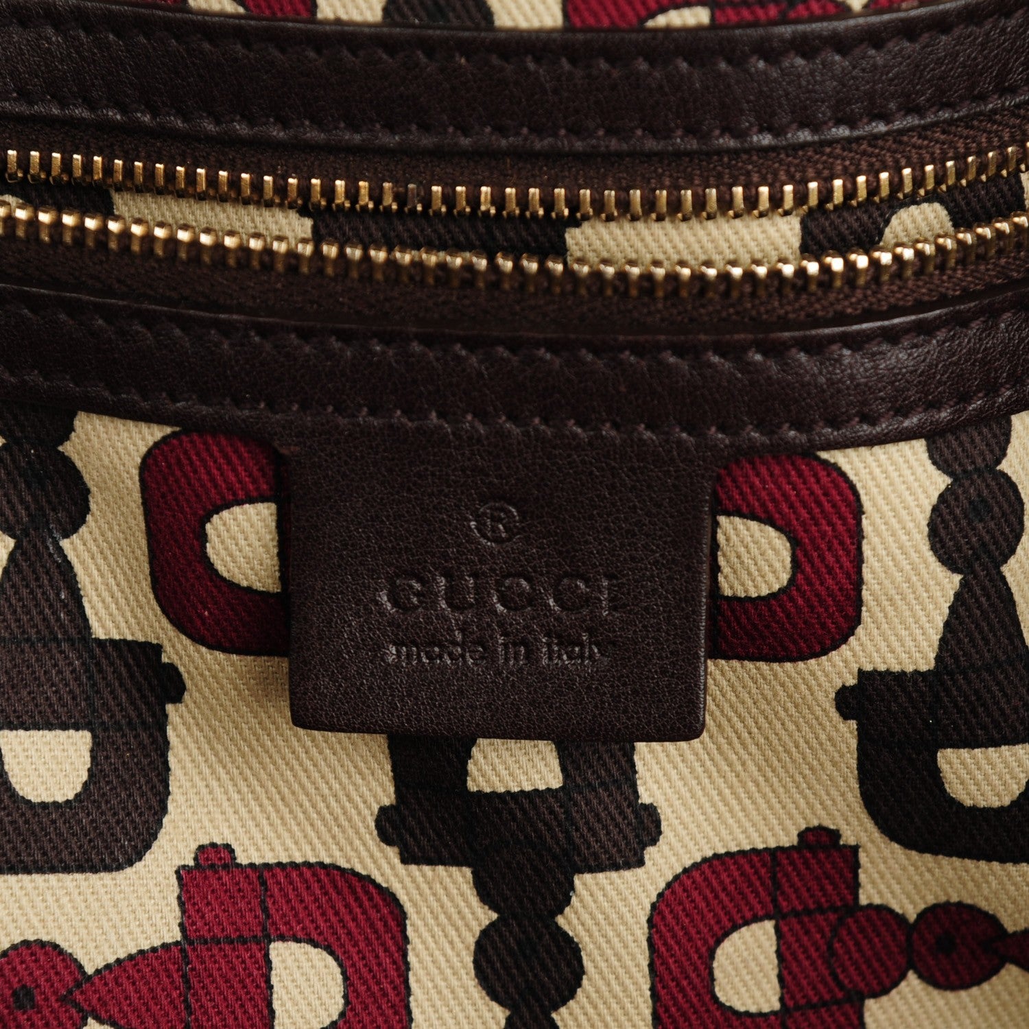 Gucci Guccissima Small Pelham Shoulder Bag Chocolate 12 of 14