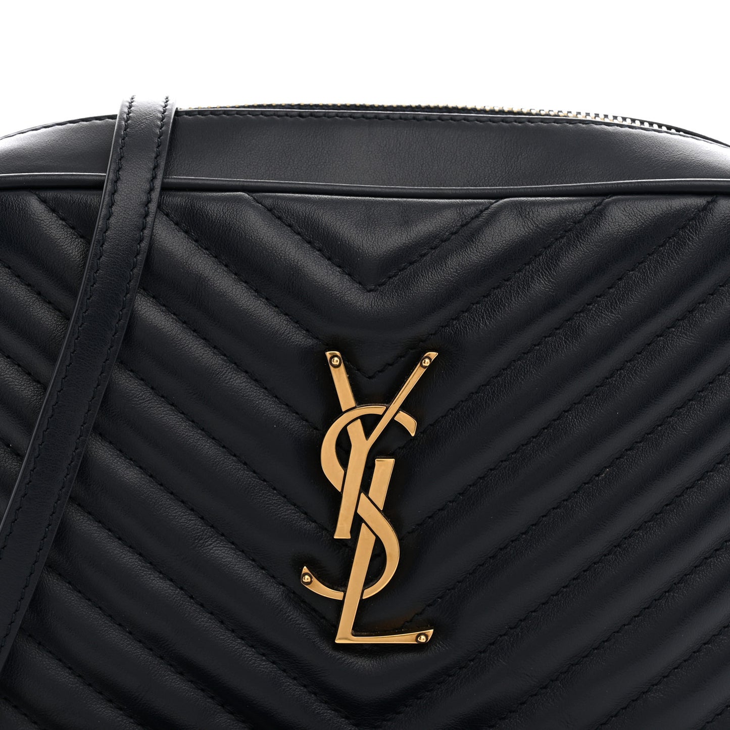 Calfskin Matelasse Monogram Lou Camera Bag Navy