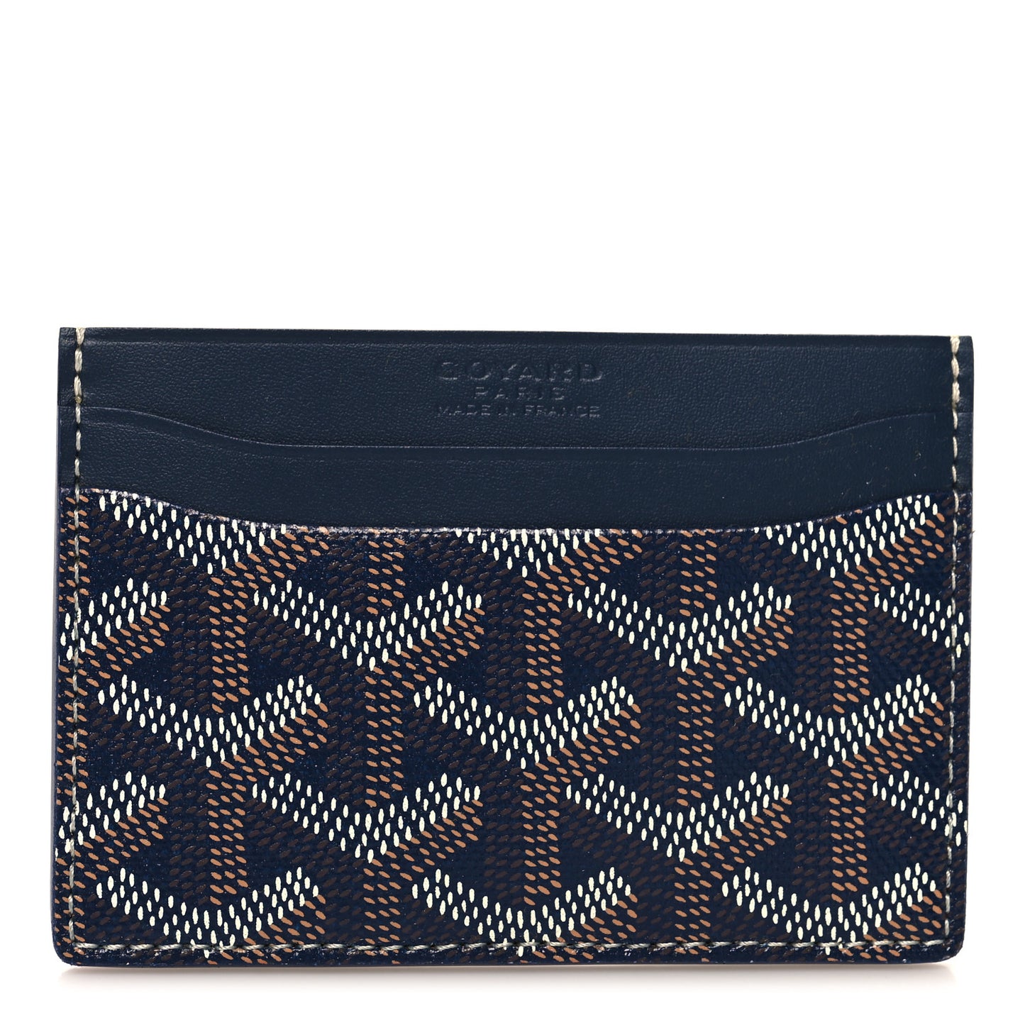 Goyardine Saint Sulpice Card Holder Navy
