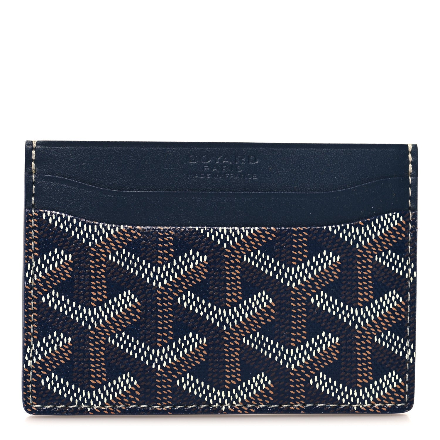 Goyard Goyardine Saint Sulpice Card Holder Navy 1 of 7