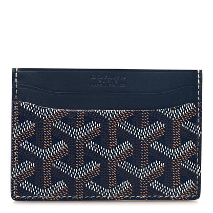 Goyard Goyardine Saint Sulpice Card Holder Navy 1 of 7