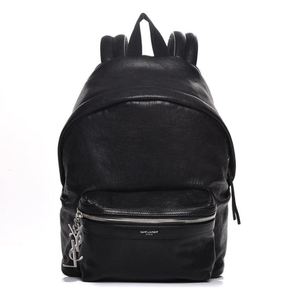 Saint Laurent Lambskin Mini City Backpack Black 1 of 7