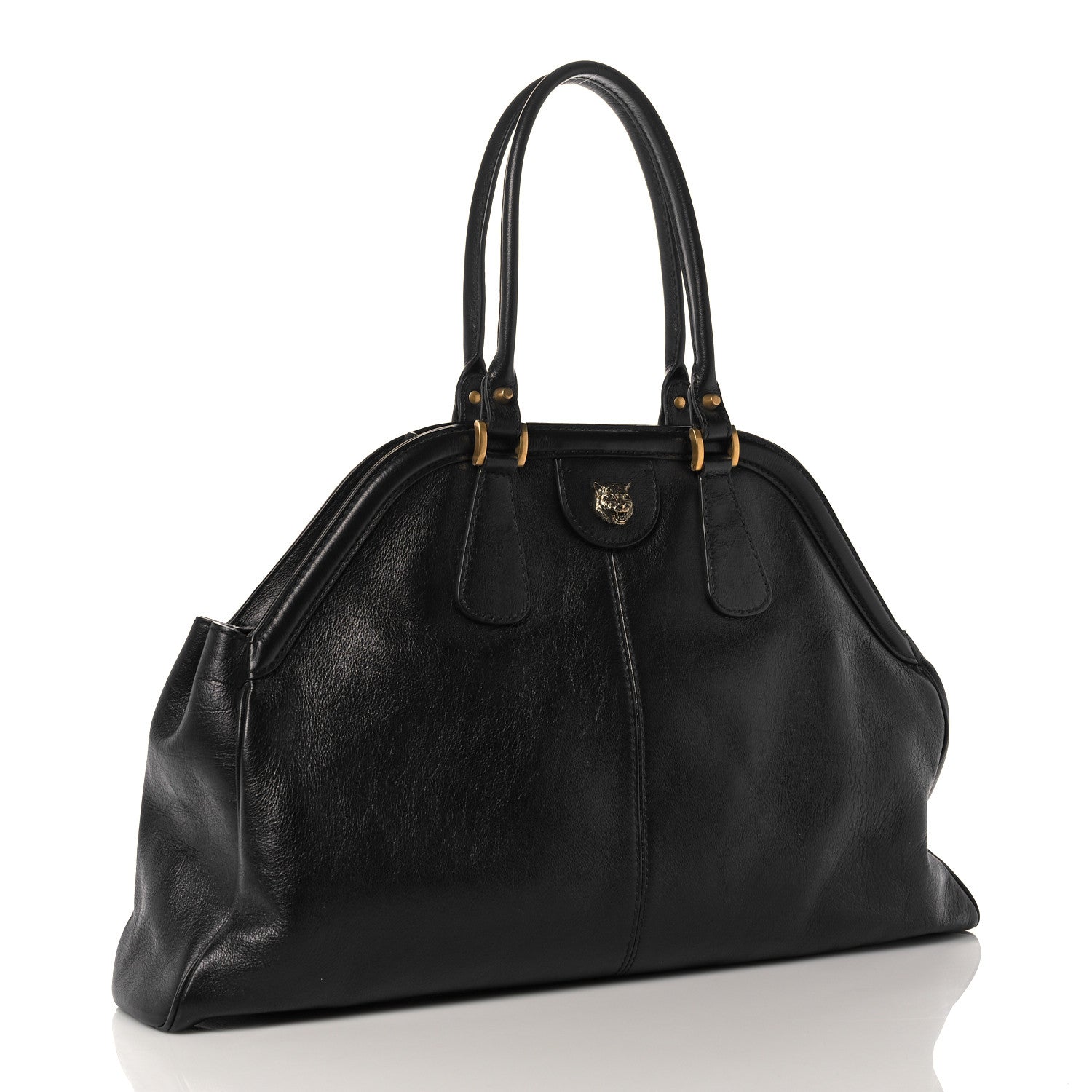 Gucci Calfskin Large Re(Belle) Top Handle Bag Black 3 of 13