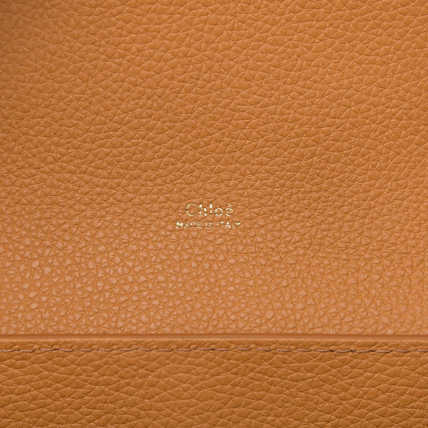 Shiny Grained Calfskin Medium Aby Day Shoulder Bag Ochre