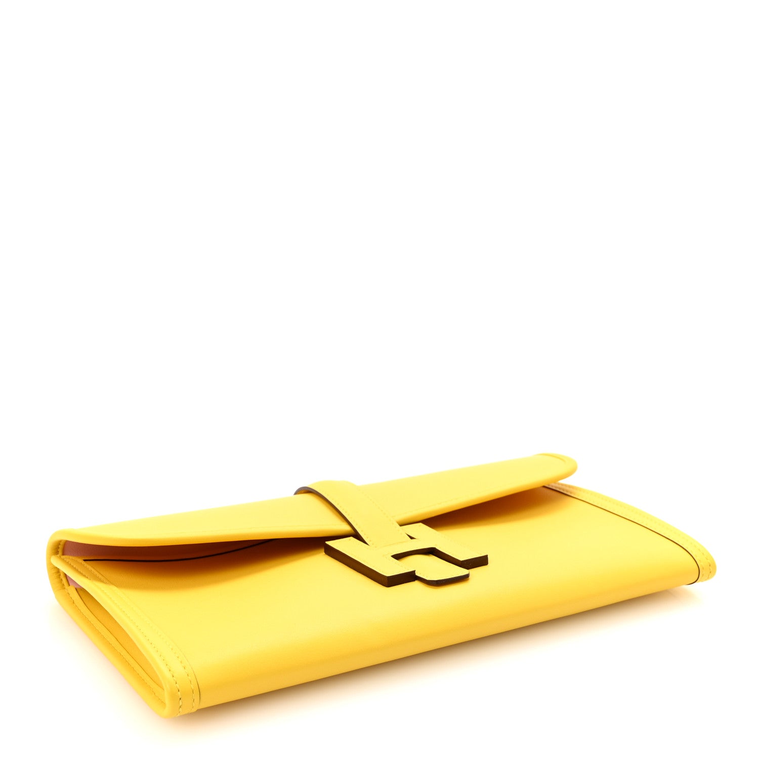Hermes Swift Verso Jige Elan 29 Clutch Jaune De Naples Mauve Sylvestre 4 of 7