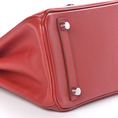Hermes Epsom Birkin 25 Rouge Garance 9 of 10