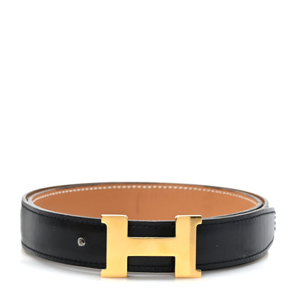 Hermes Box Chamonix 24mm Mini Constance H Belt 90 36 Black Gold 1 of 4