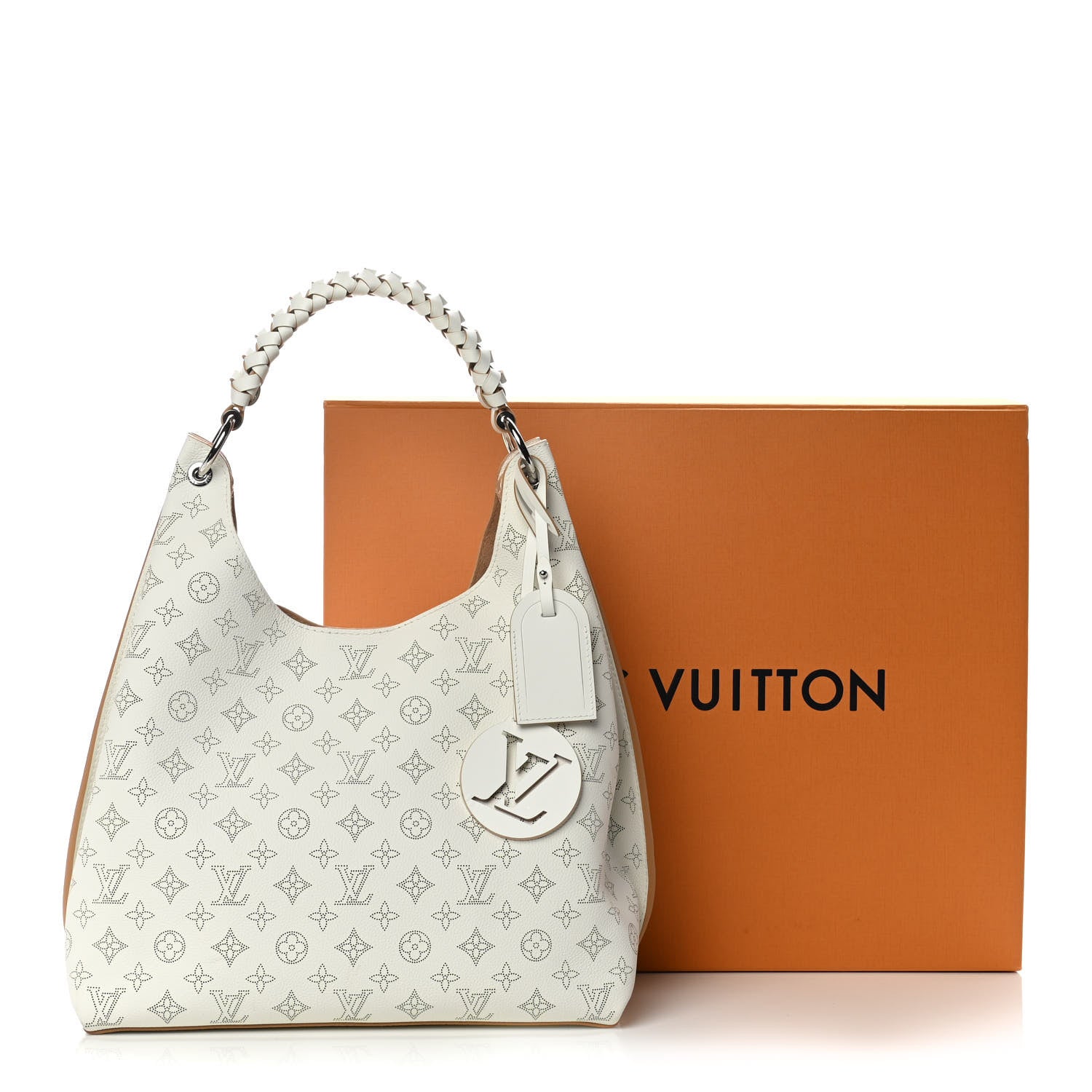 Louis Vuitton Mahina Carmel Hobo Snow 13 of 13