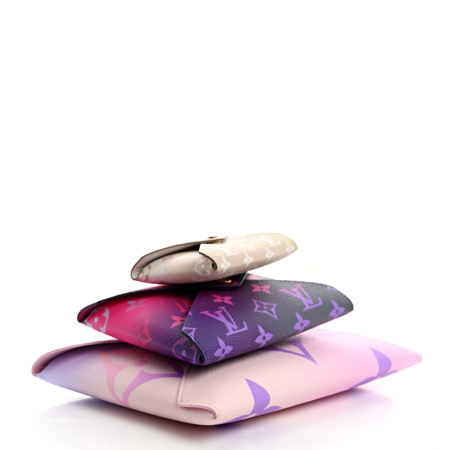 Monogram Giant Spring in the City Kirigami Pochette Set Sunrise Pastel Midnight Fuchsia Sunset Kaki