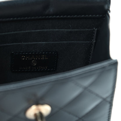 Chanel Lambskin Quilted Mini Trendy CC Chain Wallet Black 6 of 11