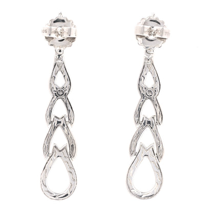 John Hardy Sterling Silver Black Sapphire Classic Chain Drop Earrings 3 of 6