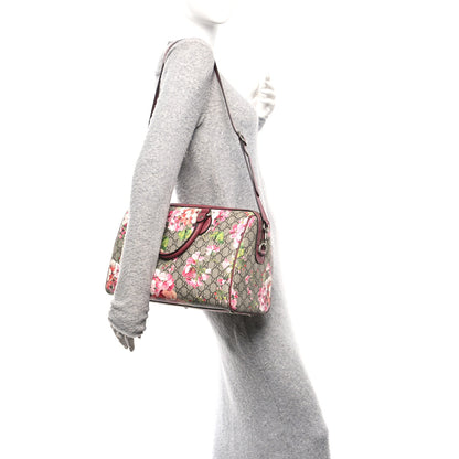 Gucci GG Supreme Monogram Blooms Medium Boston Beige Multicolor Dry Rose 2 of 10