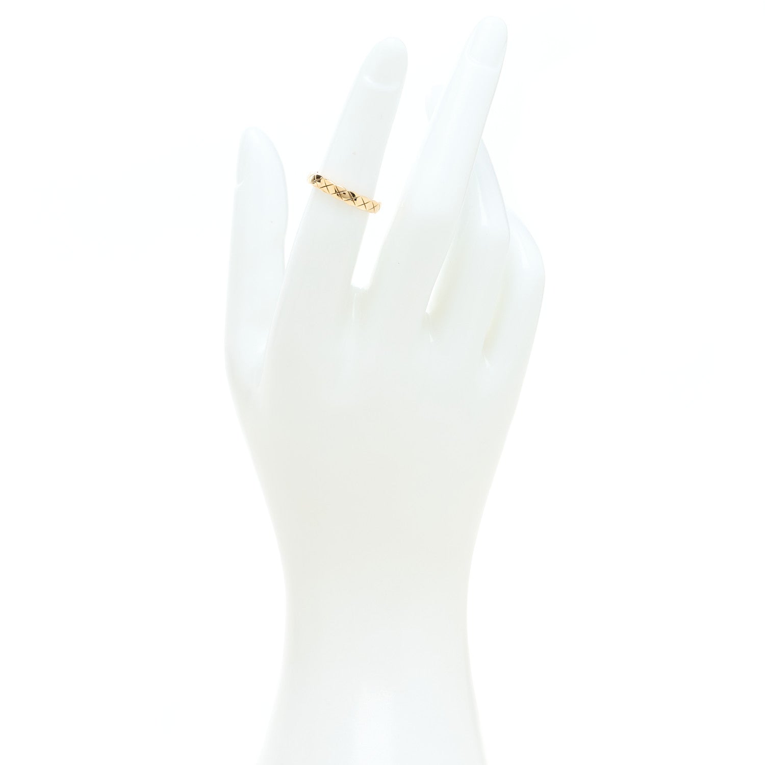 Chanel 18K Yellow Gold Mini Coco Crush Ring 49 4.75 2 of 7