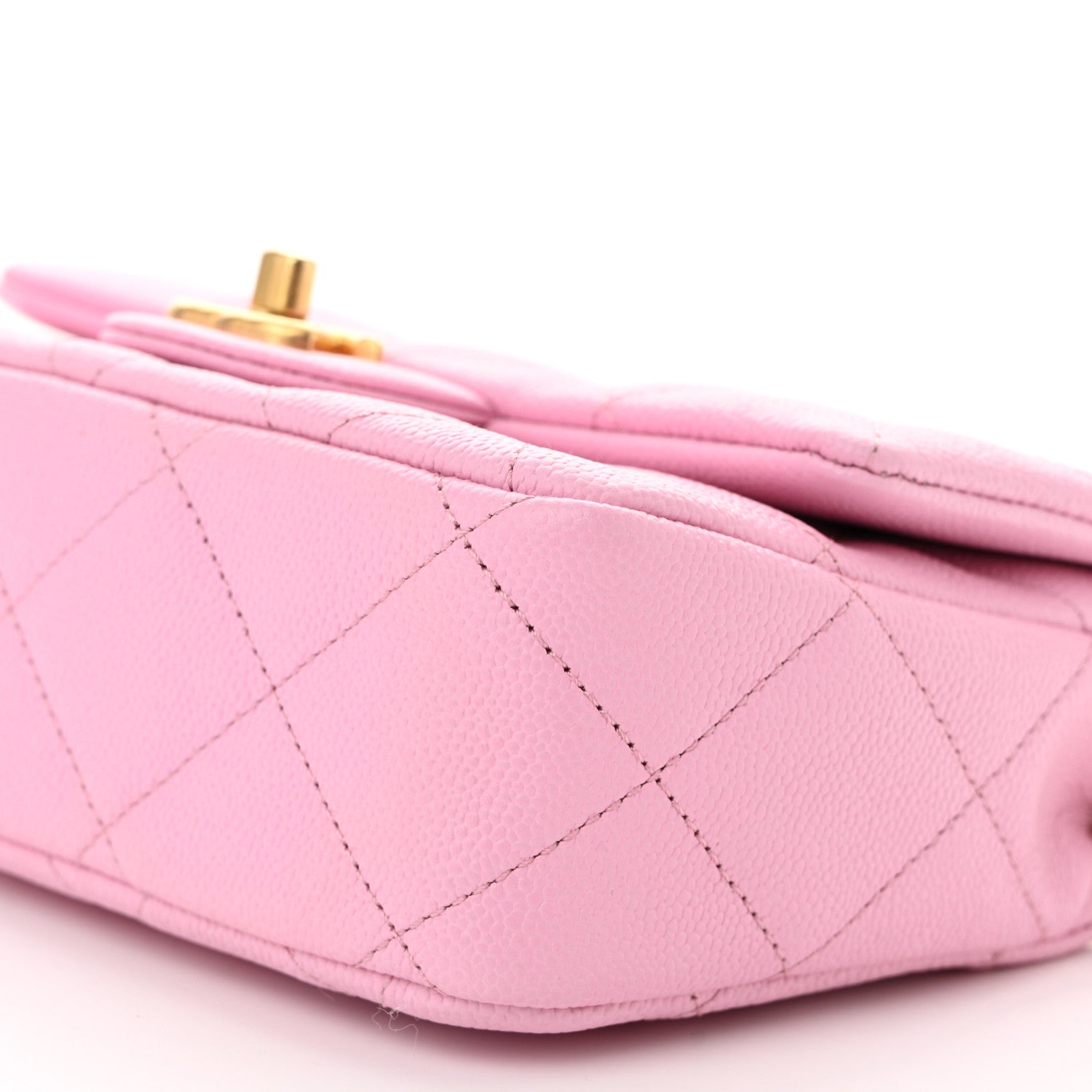 Chanel Caviar Quilted Mini Sweetheart Flap Lilac 10 of 11