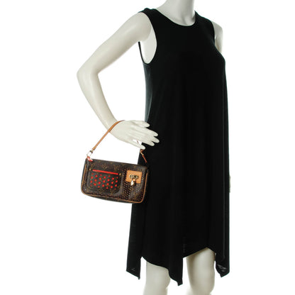 Louis Vuitton Monogram Perforated Pochette Accessories Bag Orange 2 of 7