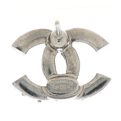 Chanel Crystal Mini CC Earrings Silver 4 of 5