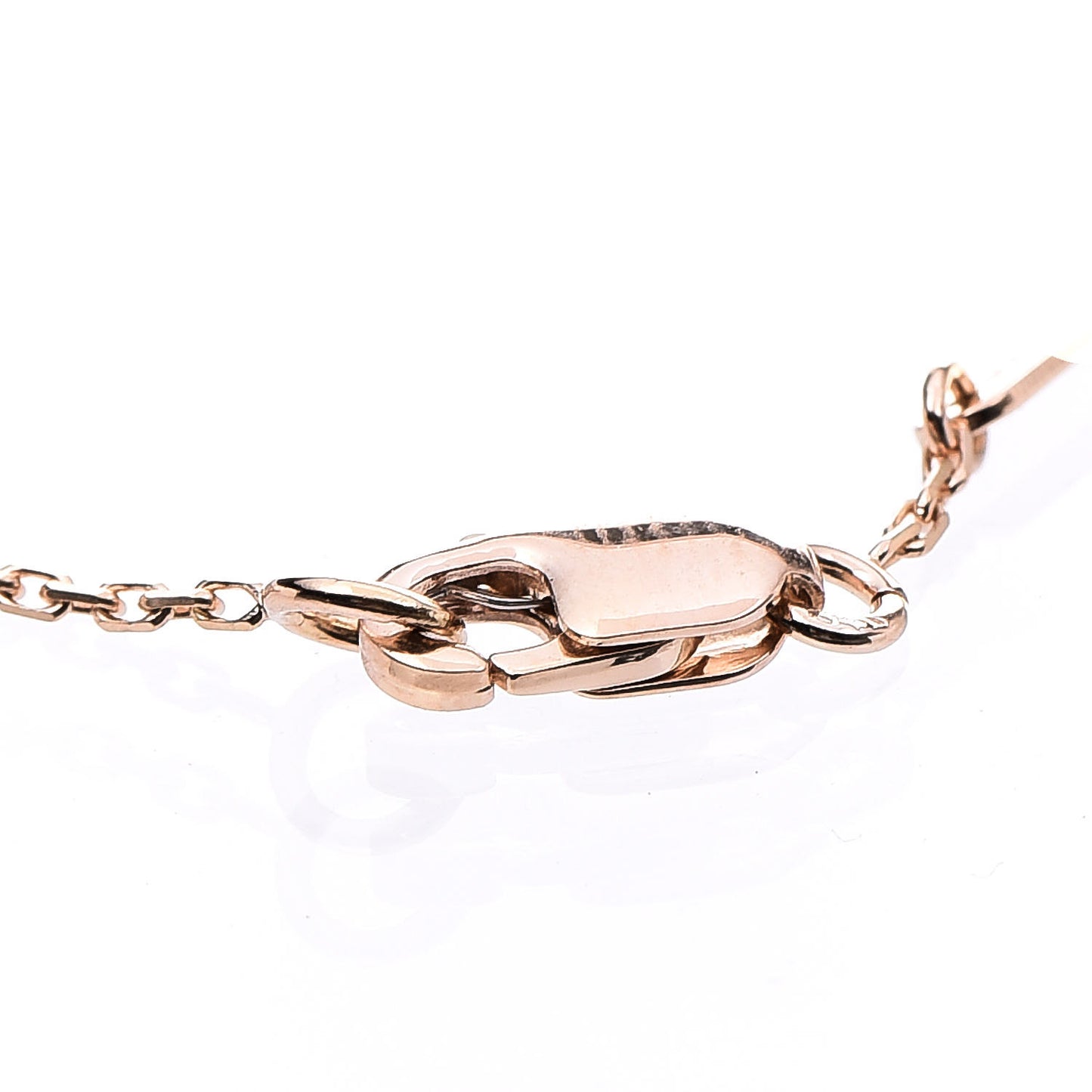 18K Rose Gold Carnelian Sweet Alhambra Heart Bracelet