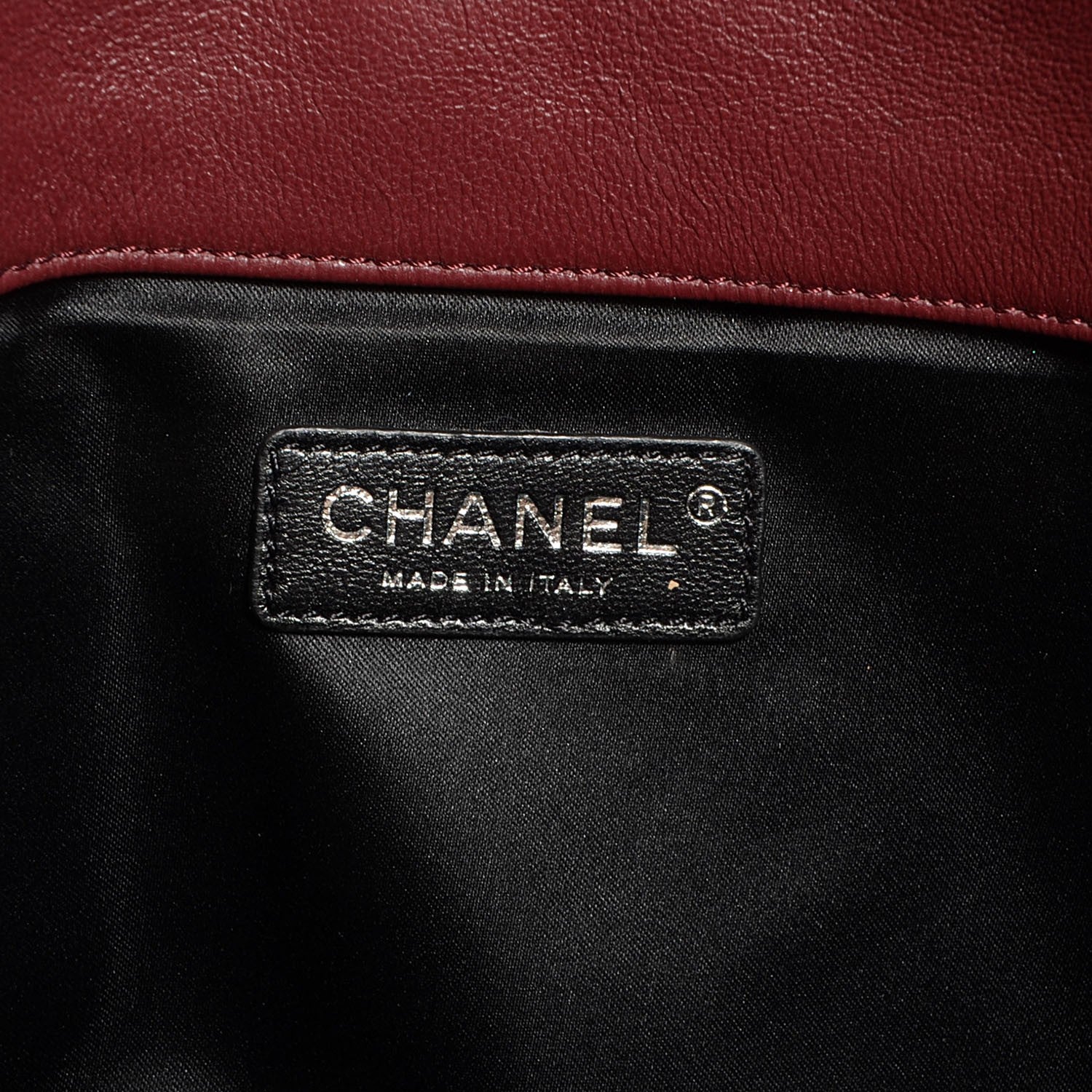 Chanel Calfskin Quilted Document Portfolio Holder Dark Red 6 of 8