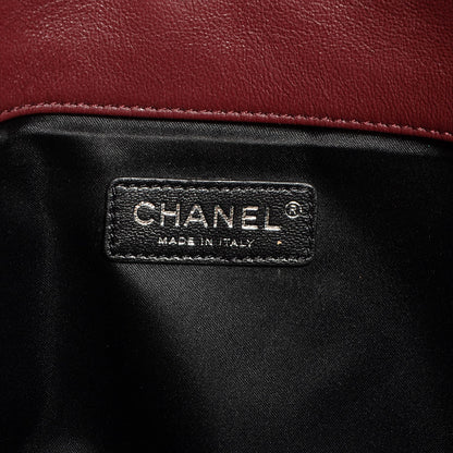 Chanel Calfskin Quilted Document Portfolio Holder Dark Red 6 of 8