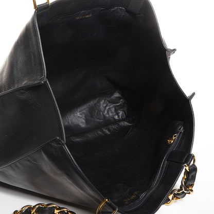 Chanel Lambskin Jumbo Shoulder Bag Black 5 of 9