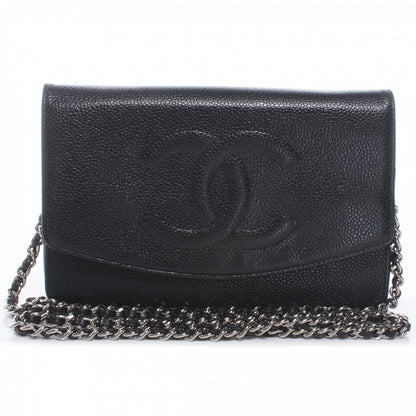 Chanel Caviar Wallet on Chain WOC Black 1 of 8