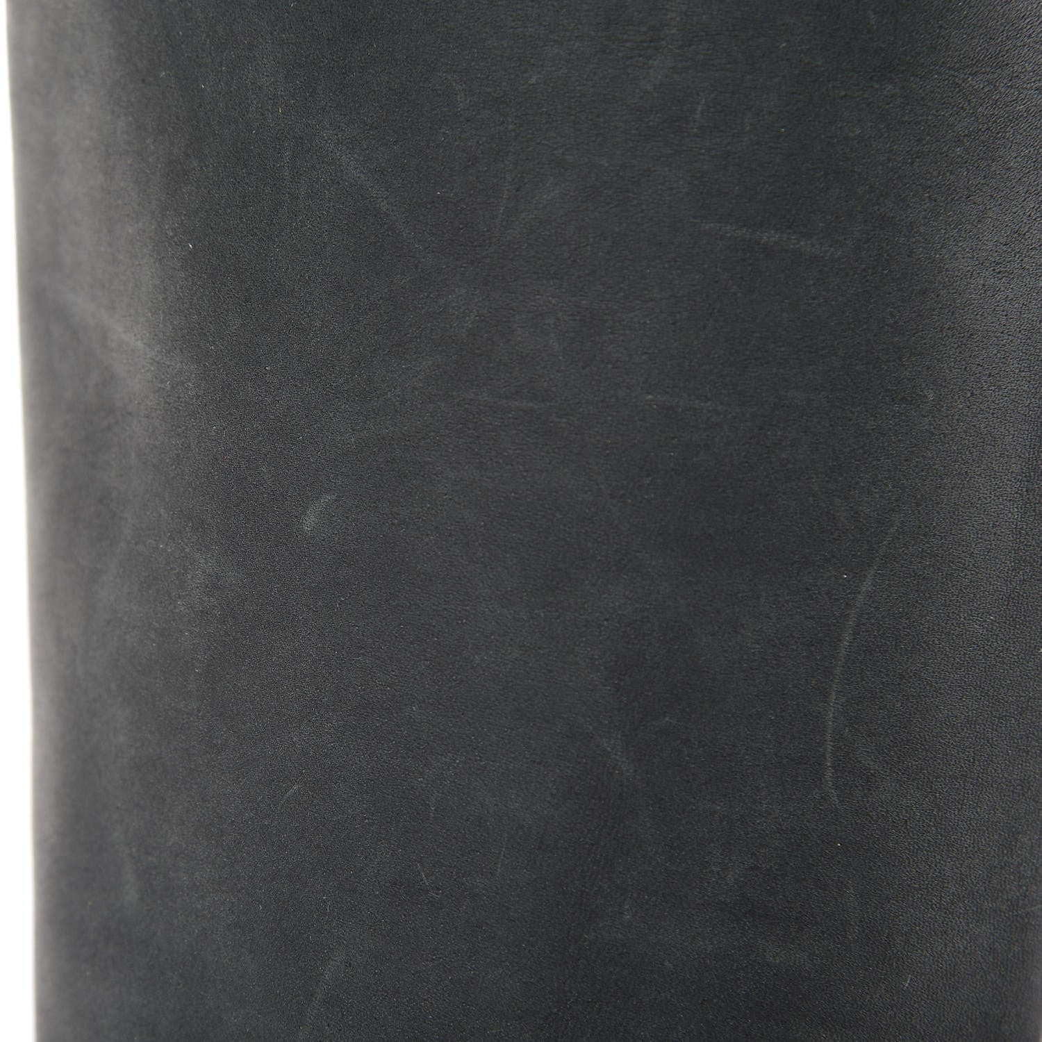 Chanel Waxed Suede Calfskin Knee High Boots 35.5 Black Dark Brown 9 of 13