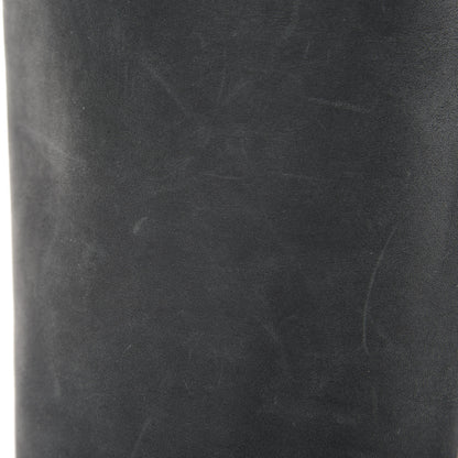 Chanel Waxed Suede Calfskin Knee High Boots 35.5 Black Dark Brown 9 of 13