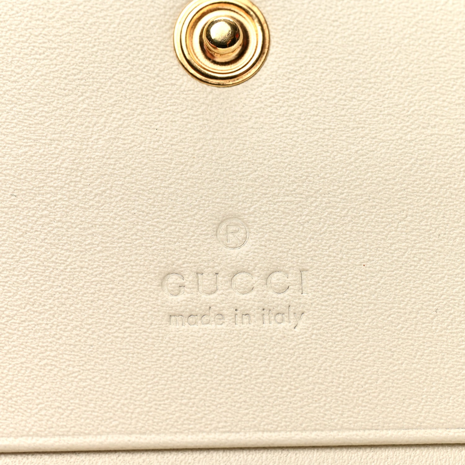 Gucci GG Supreme Monogram Les Pommes Card Case Wallet Beige Multicolor Mystic White 5 of 6