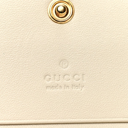 Gucci GG Supreme Monogram Les Pommes Card Case Wallet Beige Multicolor Mystic White 5 of 6
