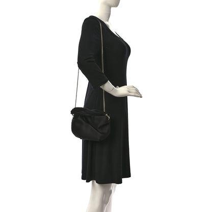 Jimmy Choo Satin Bonny Shoulder Bag Black 3 of 8