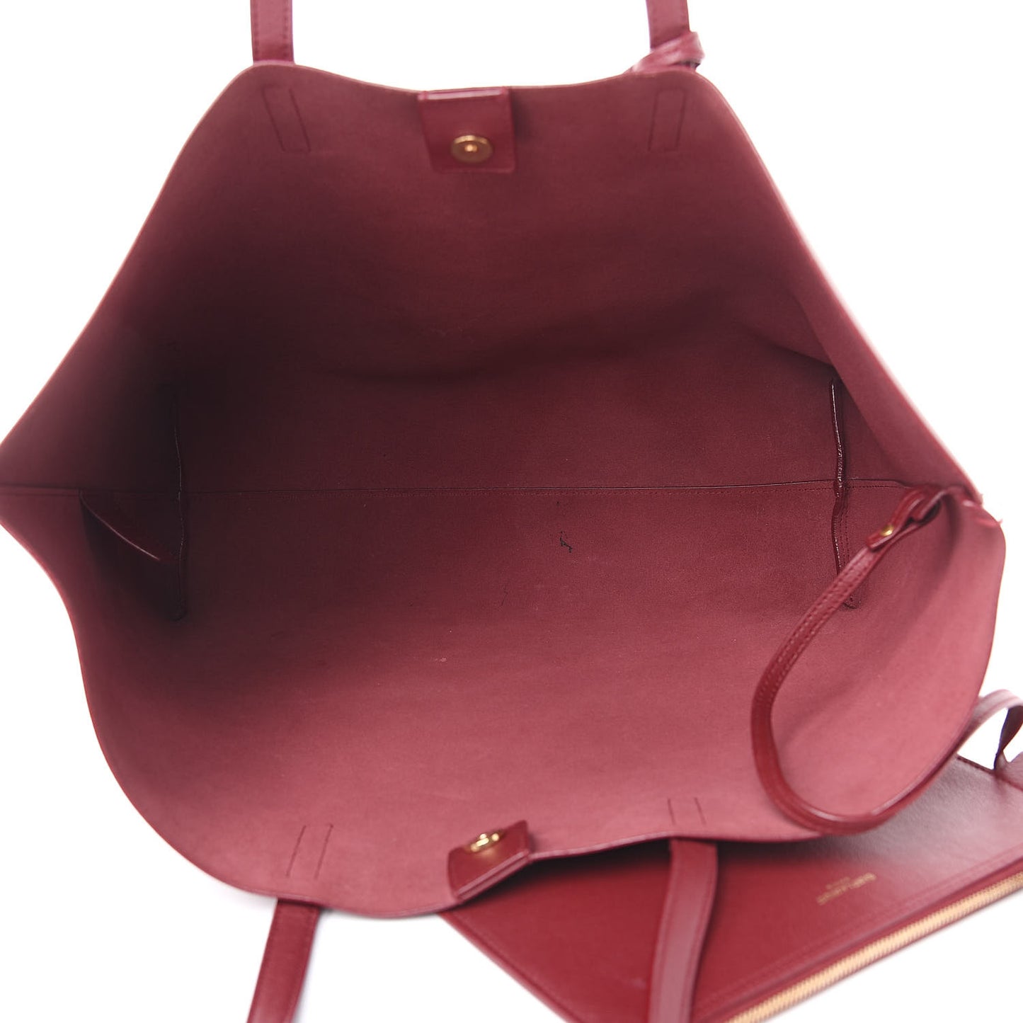 Calfskin Large Shopping Tote Carmin