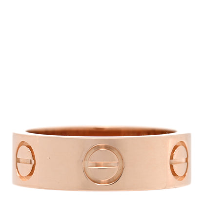 Cartier 18K Pink Gold 5.5mm LOVE Ring 49 4.75 3 of 4