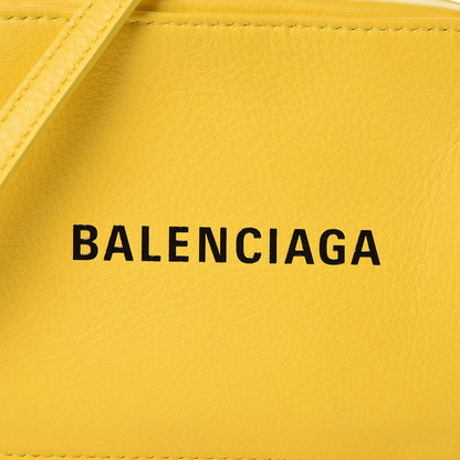 Balenciaga Smooth Calfskin Logo XS Everyday Camera Bag Jaune Soleil Black 10 of 10