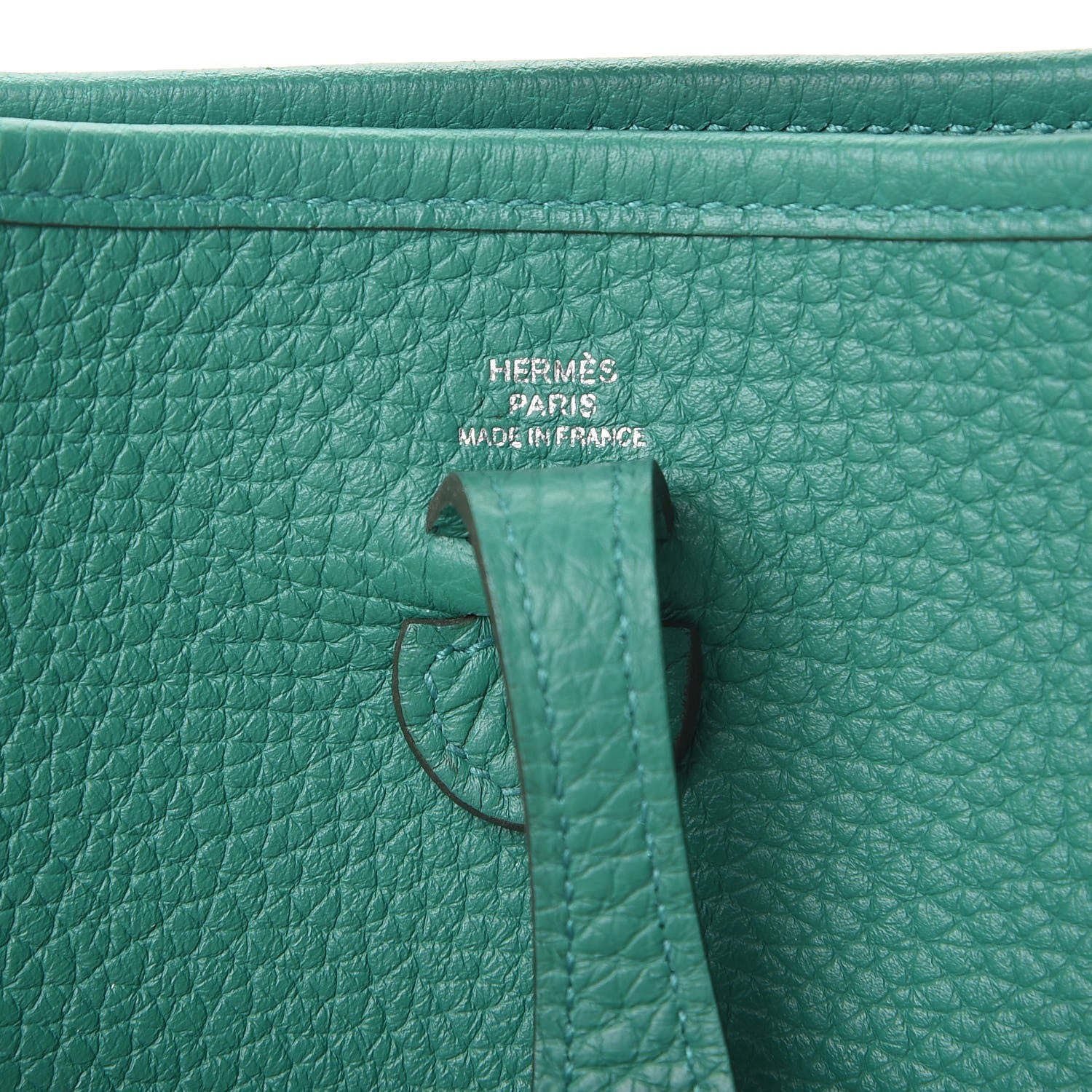 Hermes Taurillon Clemence Evelyne TPM Vert Vertigo 6 of 9