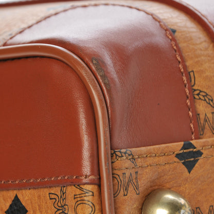 MCM Visetos Top Handle Luggage Cognac 20 of 24