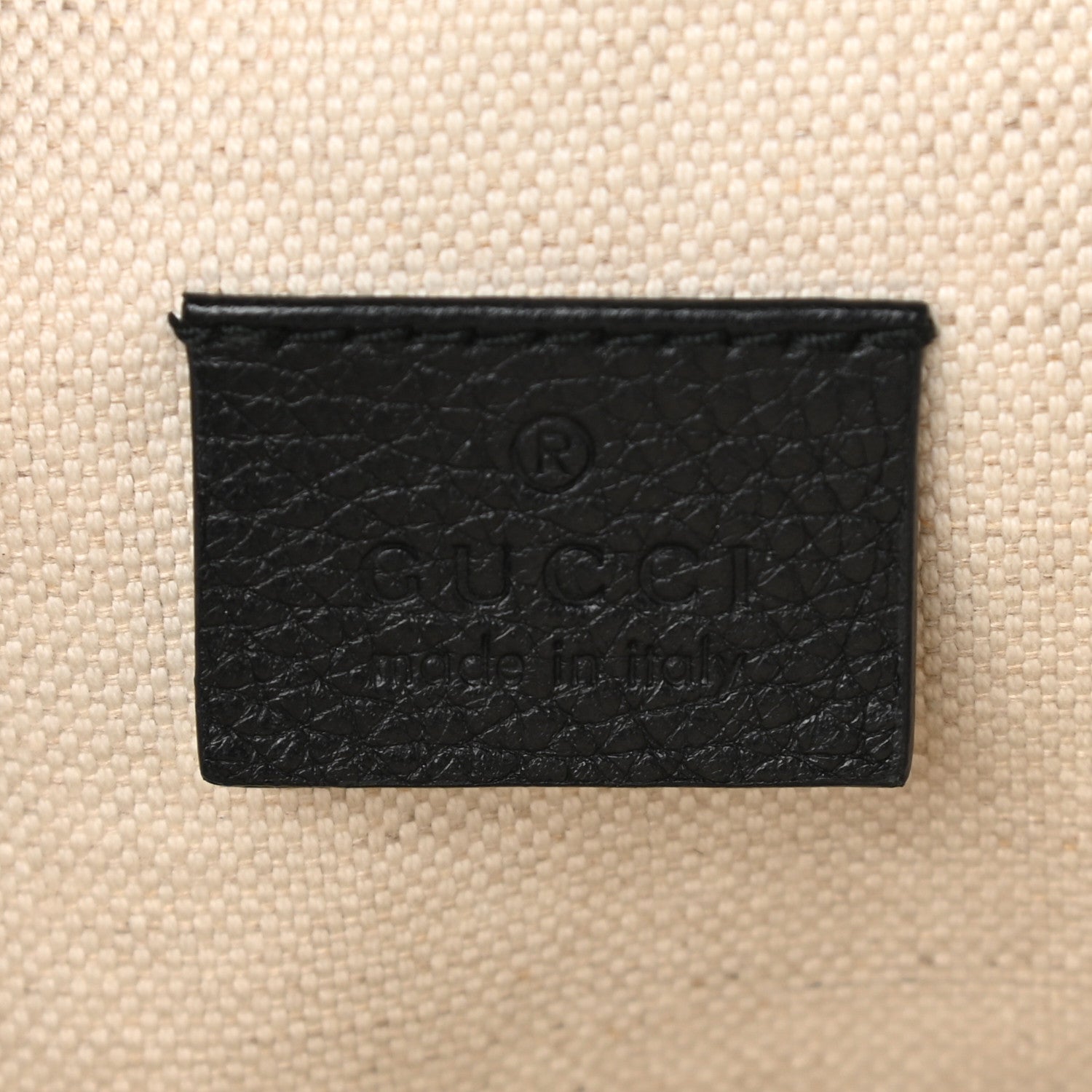 Gucci Grained Calfskin Logo Belt Bag Black 6 of 10