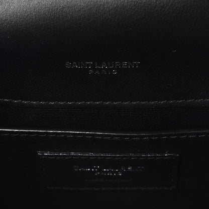 Saint Laurent Grain De Poudre Small Classic Monogram Kate Satchel Royal Blue 6 of 10