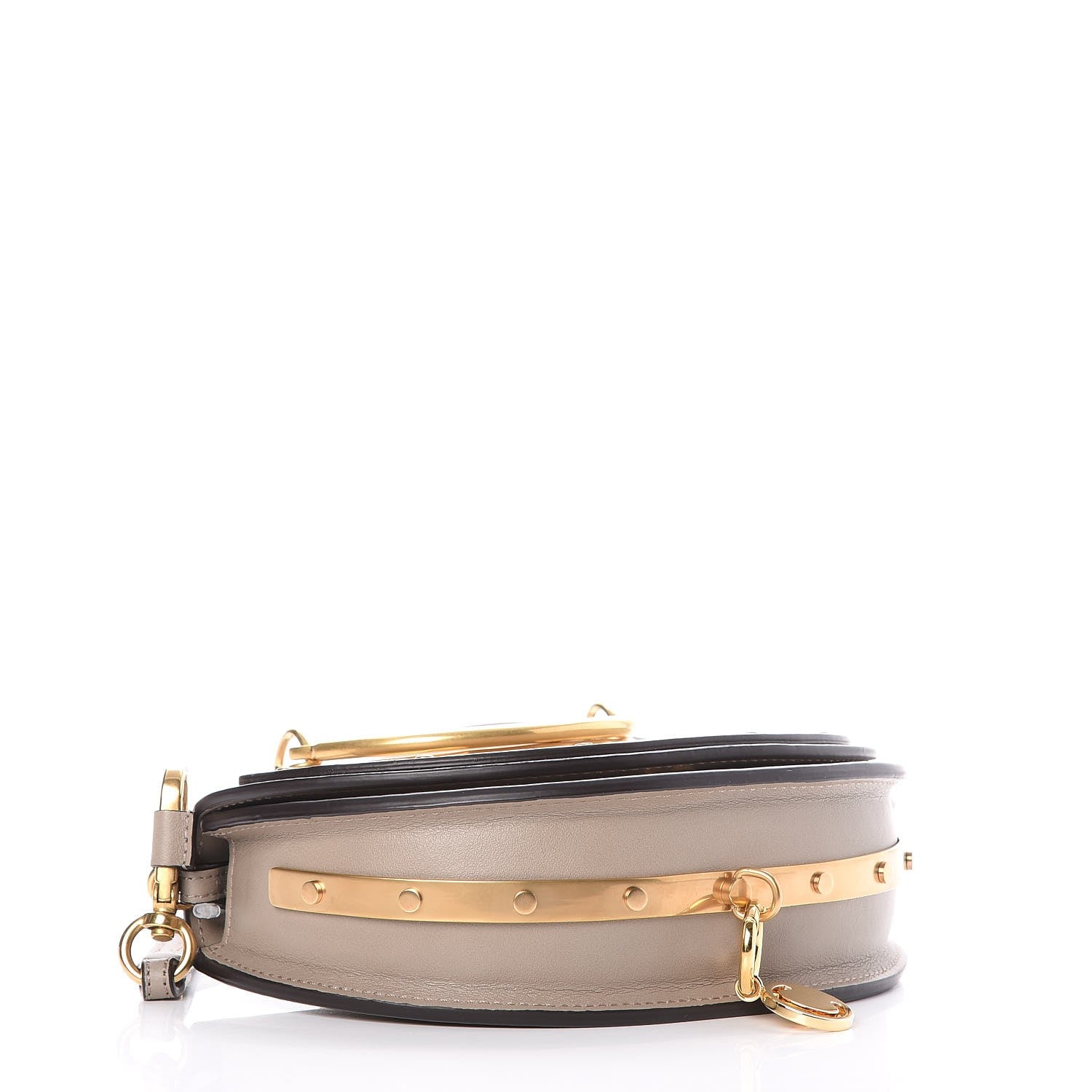 Chloe Calfskin Small Nile Bracelet Minaudiere Bag Motty Grey 4 of 8