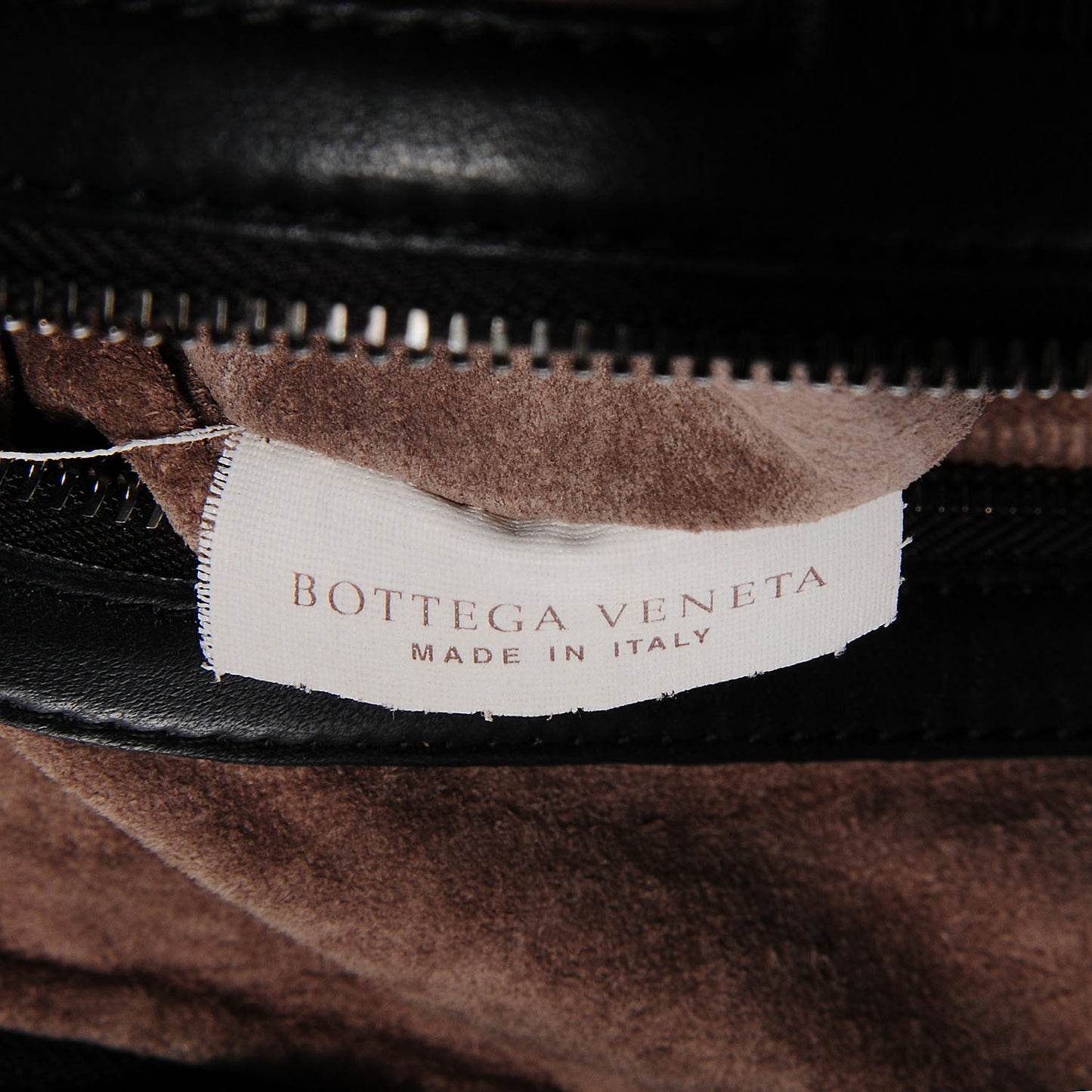 Nappa Intrecciato Large Veneta Hobo Nero Black