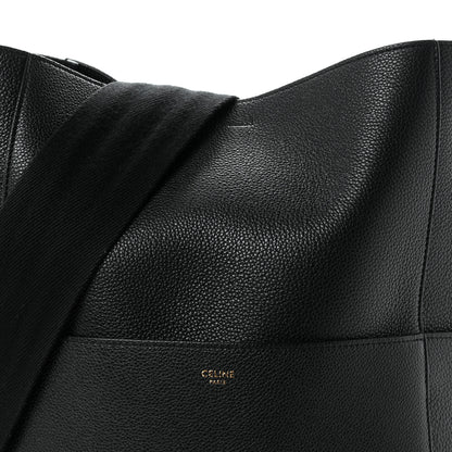Celine Soft Grained Calfskin Sangle Bucket Bag Black 14 of 21