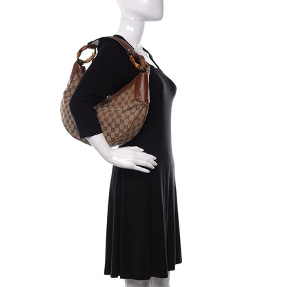 Gucci Monogram Bamboo Ring Hobo Brown 2 of 10