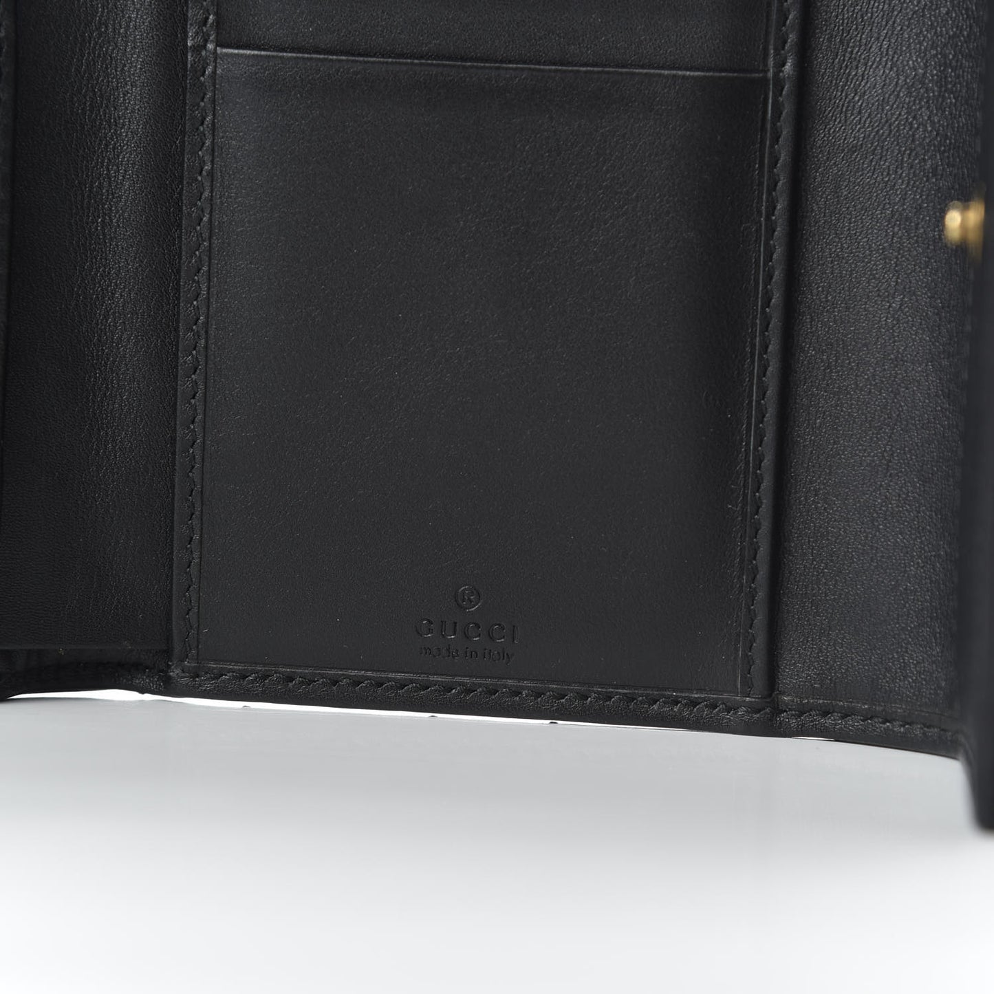 Calfskin Matelasse GG Marmont Wallet Black