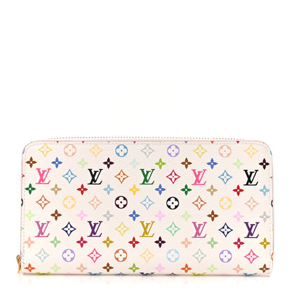 Louis Vuitton Monogram Multicolor Zippy Wallet White Litchi 1 of 8