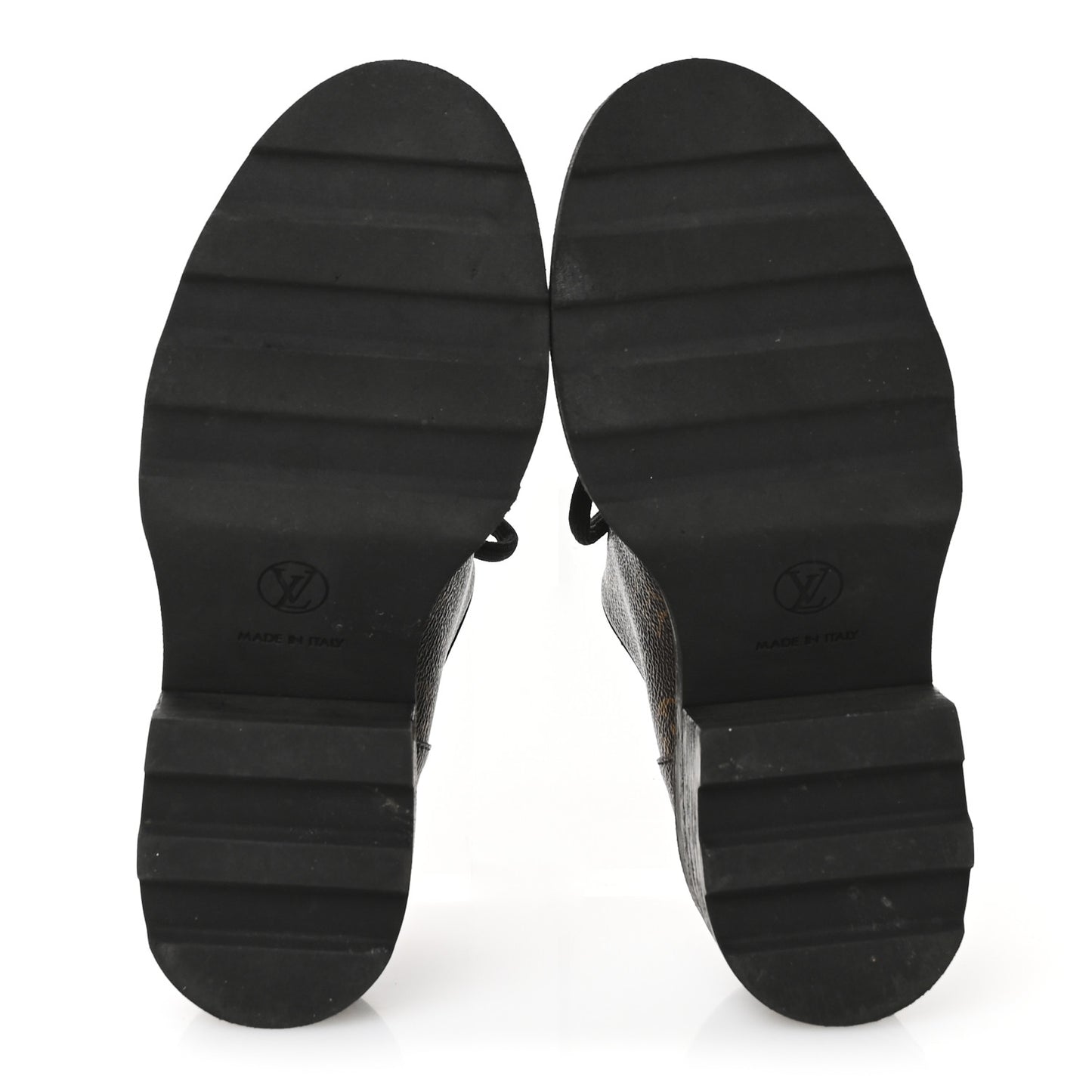 Monogram Calfskin Beaubourg Platform Derby Shoes 38 Brown