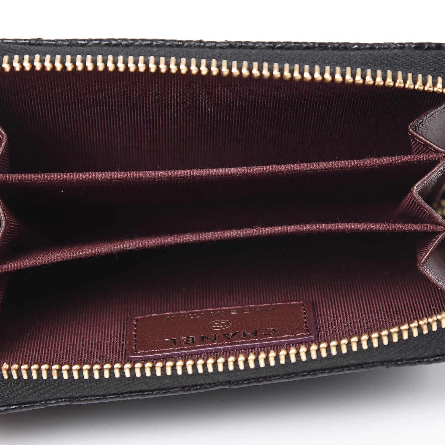 Chanel Caviar Quilted Zip Coin Purse Black 7 of 8